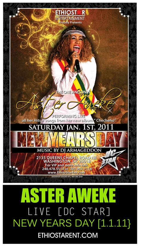 Aster Aweke To Perform Live At New Year’s Day Concert in D.C. at Tadias ...