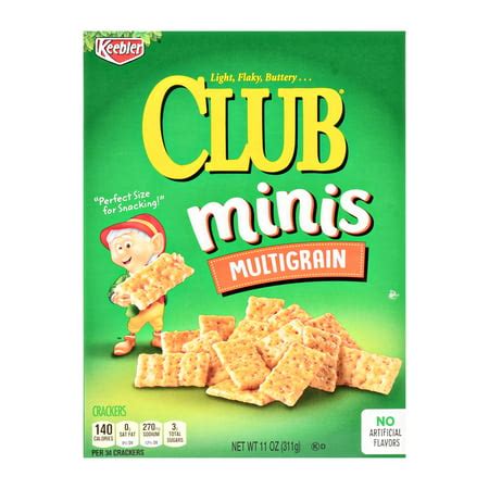 Keebler Club Minis Multi-Grain Baked Crackers 11 oz - Walmart.com
