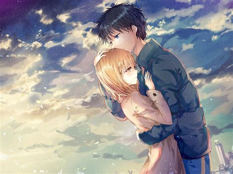 Anime Couple Hug Wallpapers - Top Free Anime Couple Hug Backgrounds - WallpaperAccess