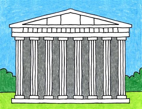 How to Draw the Parthenon · Art Projects for Kids