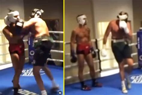 Leaked footage appears to show moment Tyson Fury was cut in sparring by ...