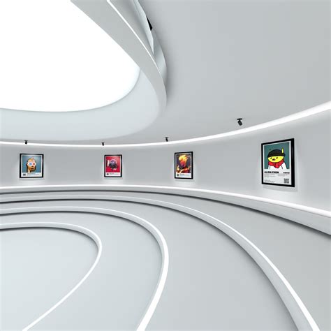 3D VR Digital Art Exhibition Meta Gallery - TurboSquid 1985944