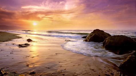 Sunset Malibu Beach California Wallpapers - Wallpaper Cave