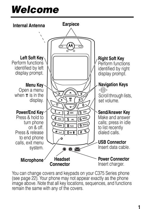 MOTOROLA C375 SERIES MANUAL Pdf Download | ManualsLib