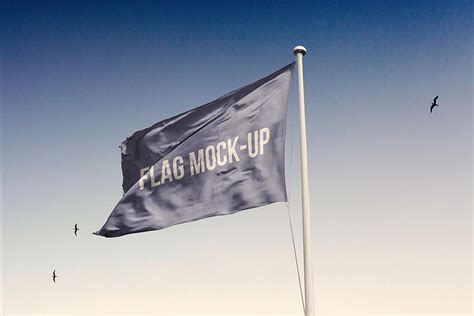 Free Flag Mock-up | Mockuptree