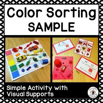 Color Sorting Mats SAMPLE by Simply Visual | Teachers Pay Teachers