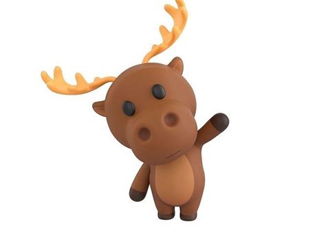 Character135 Rigged Moose 3D model rigged | CGTrader