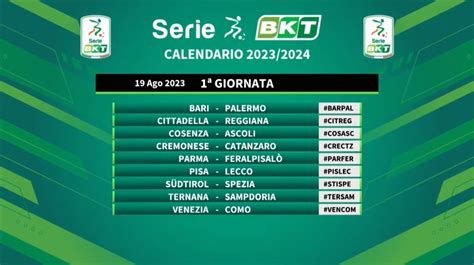 Calendario Serie B 2023-2024, tutte le giornate del nuovo campionato