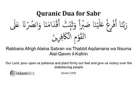 Rabbana Afrigh Alaina Sabran Full Dua Meaning & in Arabic | islamtics