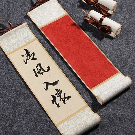 Mini Scroll, Xuan Paper, Calligraphy Hanging Scroll, Calligraphy Work ...