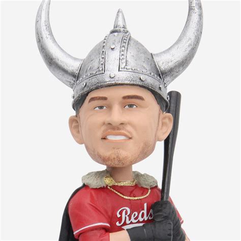 TJ Friedl Cincinnati Reds Viking Hat Home Run Celebration Bobblehead FOCO