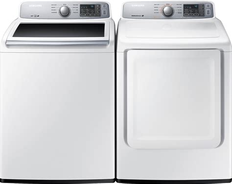 Samsung 5.2 Cu. Ft. Top-Load Washer and 7.4 Cu. Ft. Electric Dryer ...