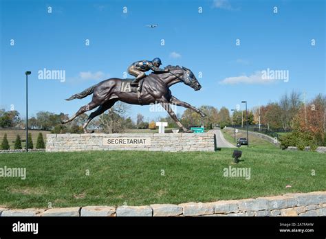 Secretariat statue in Lexington Kentucky Stock Photo - Alamy