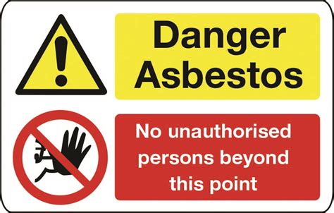 Danger Asbestos sign 7 - Stocksigns