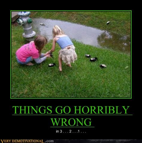 THINGS GO HORRIBLY WRONG - Very Demotivational - Demotivational Posters ...