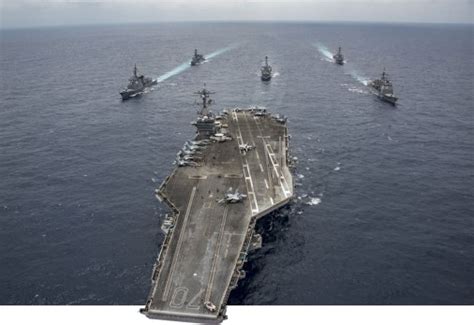 The USS Carl Vinson aircraft carrier in the Sea of Japan | Strategic Bureau of Information