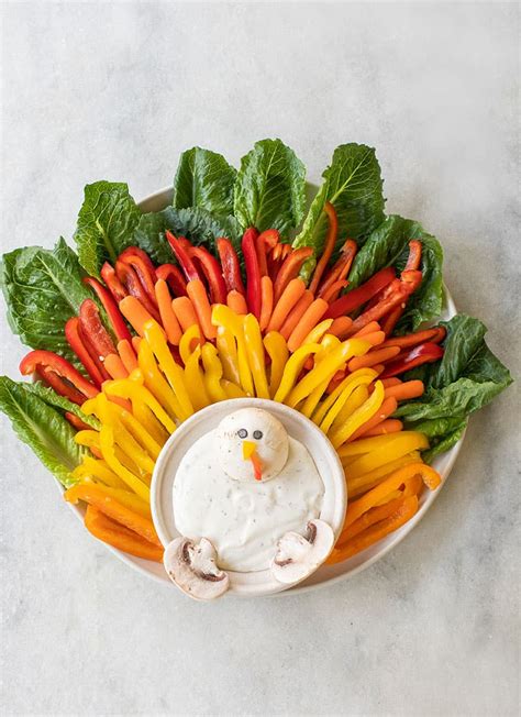 Colorful Thanksgiving Vegetable Platter for Kids! - Sugar and Charm