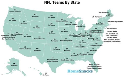 NFL Teams By State (With Maps!) | HomeSnacks