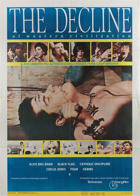 The Decline of Western Civilization Original 1981 Italian Due Fogli ...