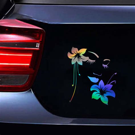 Flowers Butterfly Wall Sticker Car Window Door Bumper Laptop Art Vinyl Decal | eBay