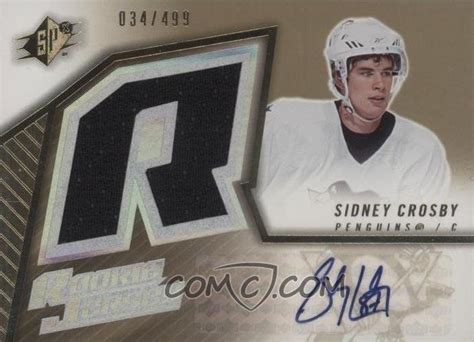 Rookie Jersey Auto Sidney Crosby - Checklistcenter.com