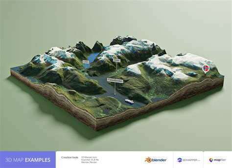 Free Blender addon 3D map | Create Custom 3D Maps Online