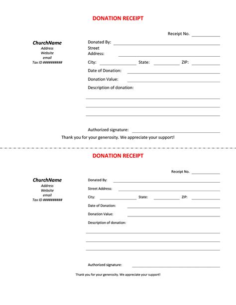 6+ Free Donation Receipt Templates