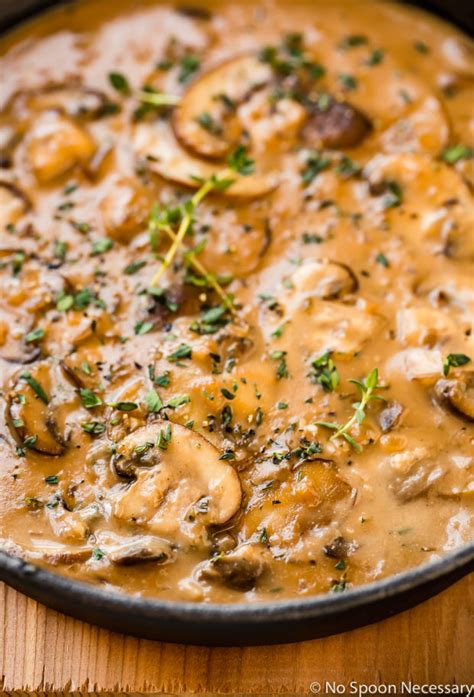 Easy Mushroom Marsala Cream Sauce - No Spoon Necessary