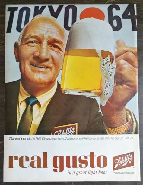 VINTAGE 1964 SCHLITZ Malt Liquor Beer Full Page Ad 823 $6.29 - PicClick