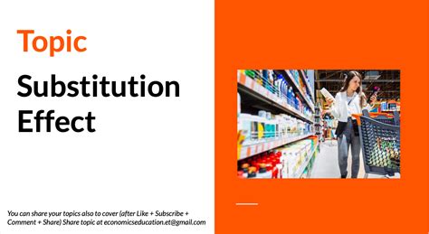 Substitution Effect – Economics Concept – Commerce Achiever