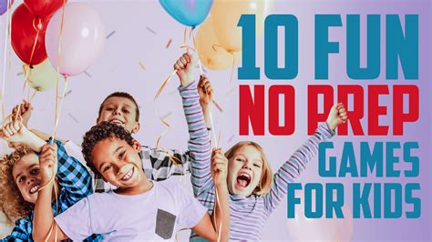 10 No Prep Church Games for Kids