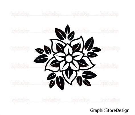 Flower Svg, Flower Silhouette Svg, Flower Silhouette, Flower Shaped, Flower Clipart, Cut Flower ...