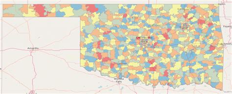 Map Of Zip Codes In Oklahoma Major County Oklahoma Zi - vrogue.co