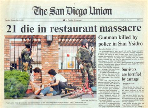 San Diego McDonald's shooting: San Ysidro massacre 38 years later