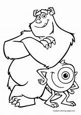 Mike Wazowski Coloring Page At GetColoringscom  Free Printable sketch template