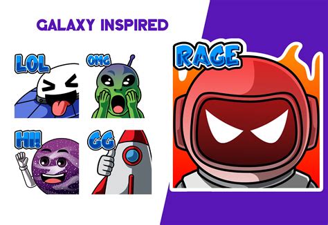 Galaxy Inspired Emote Pack - Emotes Store