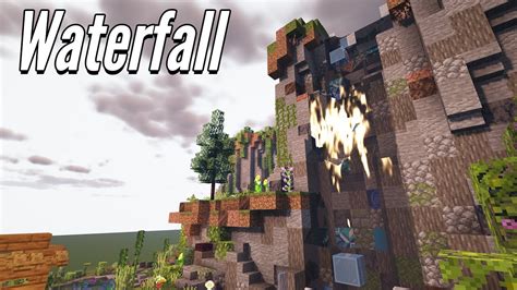 How to Build a Waterfall in Minecraft - YouTube