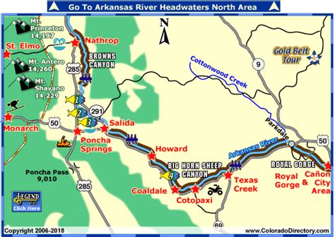 Arkansas River Headwaters East Fishing Map | Colorado Vacation Directory