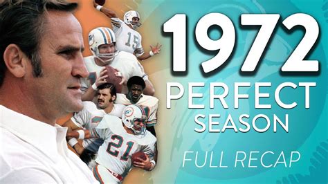 Achieving Perfection | Story of the 1972 Miami Dolphins Undefeated ...