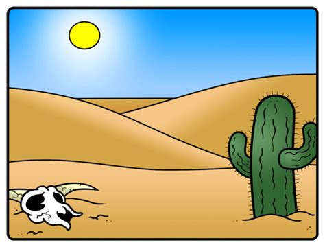 Cartoon Desert Pictures : Landscape Desierto Deserto Quente Paisajes ...