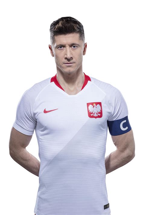 Robert Lewandowski Poland football render - FootyRenders