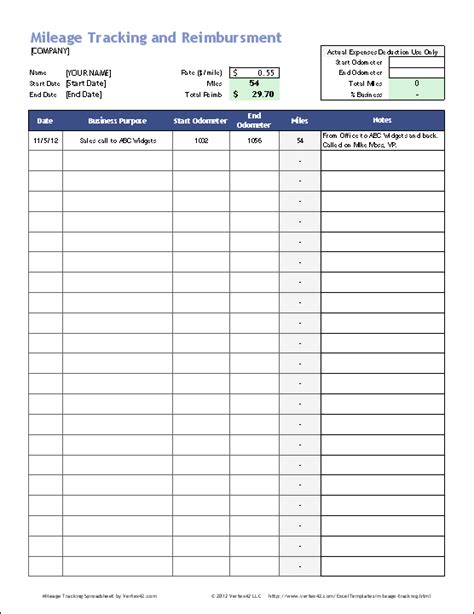 Mileage Log Reimbursement Form Templates | 10+ Free Xlsx, Docs & PDF Samples, Formats, Examples