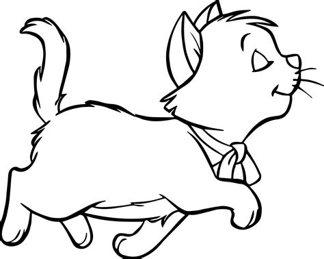 Walking Disney The Aristocats Coloring Page - Wecoloringpage.com | Cartoon coloring pages ...