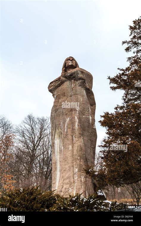 Chief Black Hawk statue created by Lorado Taft in Lowden State Park ...