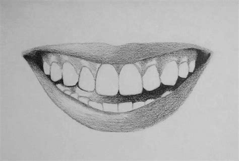 How to Draw Teeth and Lips - 7 Easy Steps | RapidFireArt