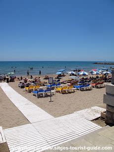 Sitges Beach Facilities on the 17 Beaches