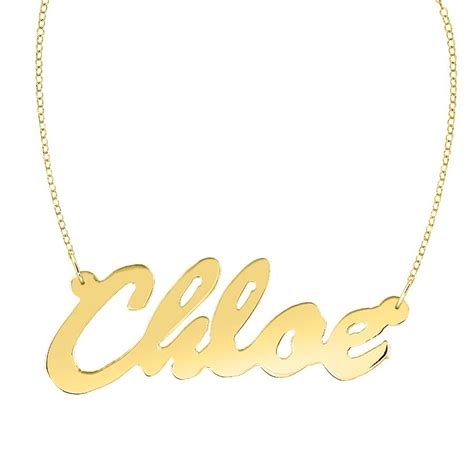 Gold Cursive Nameplate Necklace | Nameplate necklace, Necklace, Gold