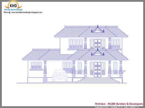 Kerala traditional houses - A Sample Design Entry - Kerala home design and floor plans