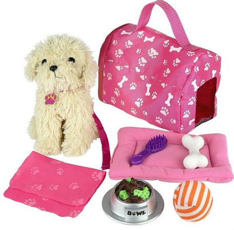 Kids Doll Puppy Set W Accessories 7in Fun Pet Dog Care Toy Playset 9 Piece Kids #ClickNPlay ...