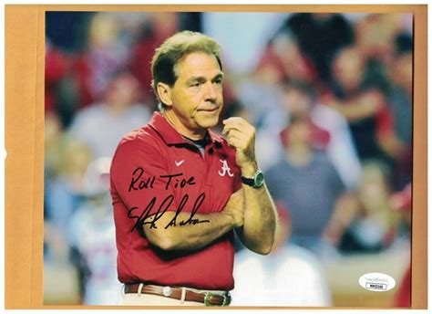 Nick Saban | Autographed Football Memorabilia & NCAA Merchandise